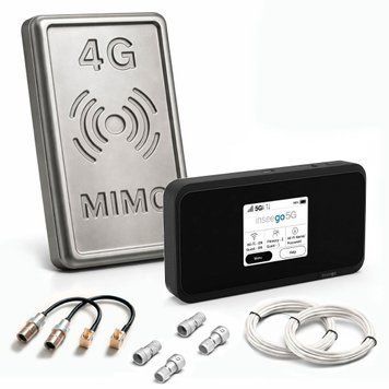 Комплект мобільного інтернету: панельная антенна планшет MIMO 2х17Дб+ роутер&nbsp;Novatel Inseego M2100 6830 фото