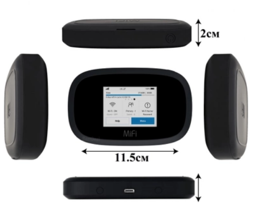 3G/4G автокомплект WiFi роутер Novatel MiFi 8000 + автомобільна антена 7 Дб 6610 фото