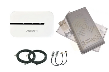 4G антений комплект WIFI роутер Anteniti E5576 + 4G антена Rnet MIMO 2Х17 Дб 900-2700 мГц 5968 фото