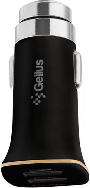 Автомобільний зарядний пристрій Gelius Apollo GP-CC01 2USB 3.1A 15W Black 6690 фото
