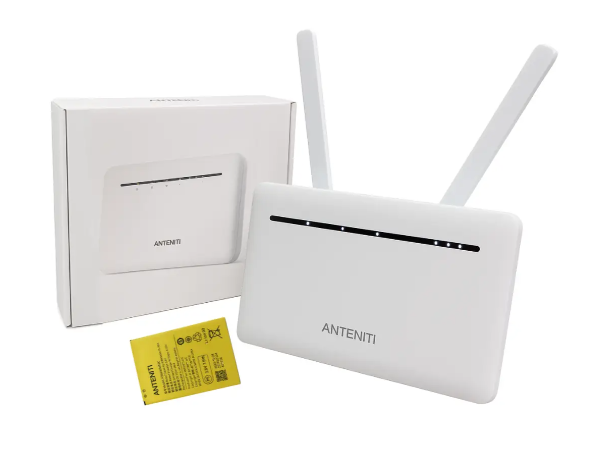 4G комплект роутер ANTENITI B535 з АКБ + LTE антена 18 Дб Мілітарі MIMO MarketNet 6740 фото