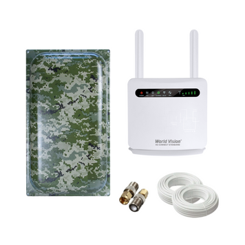 4G інтернет комплект WiFi роутер World Vision 4G CONNECT Standard + антена Мілітарі Maxi MIMO 22 Дб 6691 фото