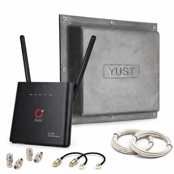 Комплект для 4G інтернету: роутер OLAX AX9 PRO + антена MIMO 2&times;17 dBi YUST 6841 фото