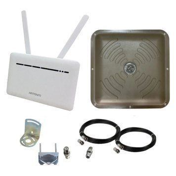 4G інтернет комплект WiFi роутер ANTENITI B535 з акумулятором та антена ENERGY MIMO 2x15 дБ 5973 фото