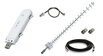 3G/4G WiFI комплект ZTE MF79U + 3G/4G/4,5G антена 1700-2700 МГц, 21 Дбі 451 фото