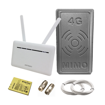 Комплект з акумулятором 4G роутер ANTENITI B535 з АКБ + антена RNet 2х17 Дб ( 900-2700 МГц) 6721 фото