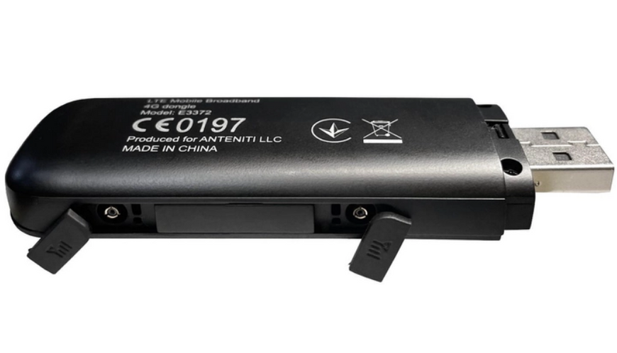 Комплект 4G інтернет USB модем Anteniti E3372 4G антена на 21 дБі з кабелем та перехідником (до 150 Мбіт/с) 5982 фото