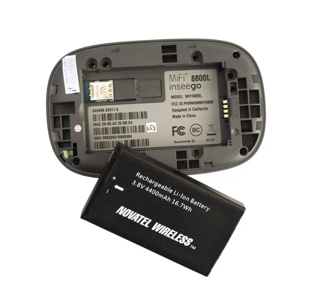 4G LTE WiFi роутер Novatel MiFi 8800L акумулятор 4400 мАг 616 фото